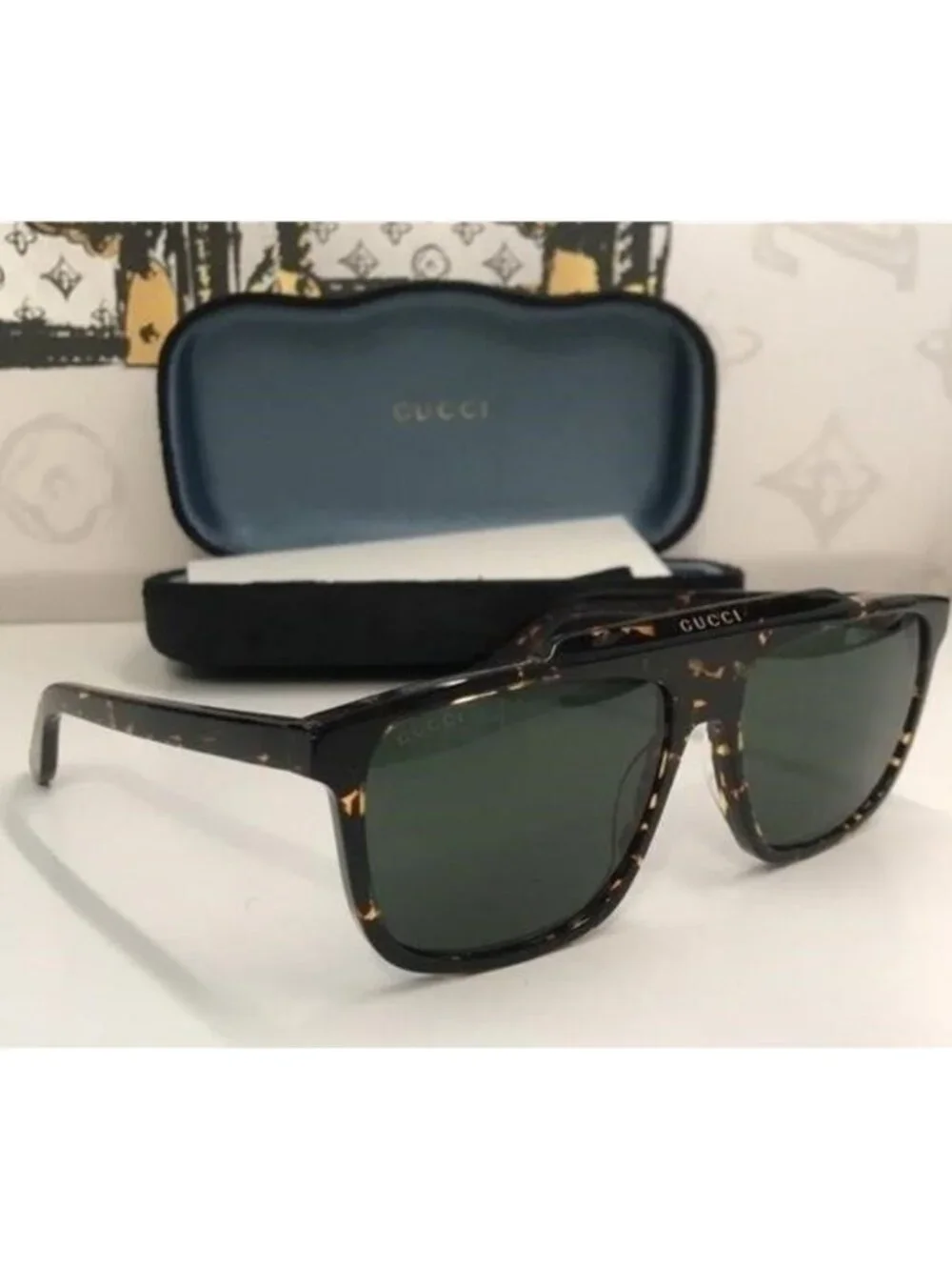 New Authentic Gucci Tortoiseshell Sunglasses GG1039s 002